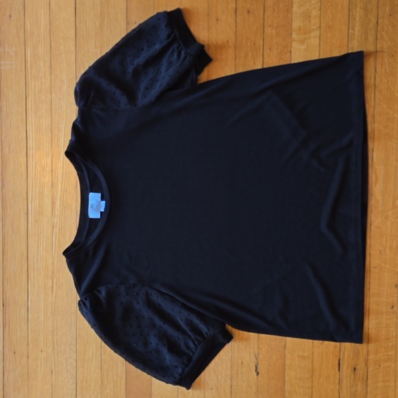 CeCe Sportswear, Mora Swiss Polka Dot Knit Top, Women's Size L - Picture 4 of 10